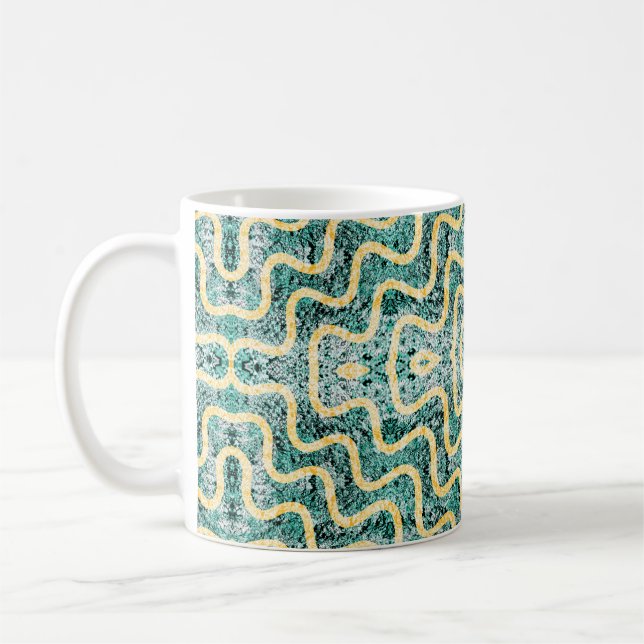 Ripple Teal Coffee Mug (Left)