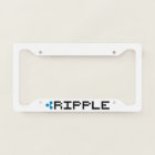 Ripple XRP 8-Bit Logo | License Plate Frame