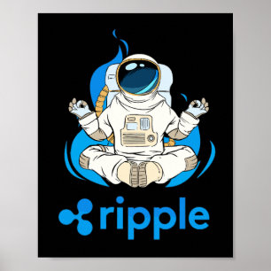Ripple XRP  Cryptocurrency-Crypto Astronaut Poster