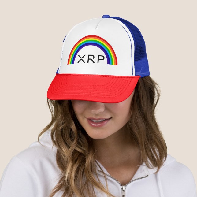 Ripple XRP rainbow baseball cap (In Situ)