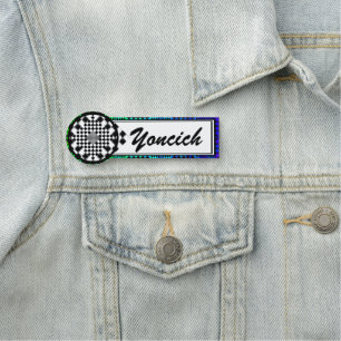 Rippled Checkers by Kenneth Yoncich Name Tag
