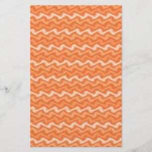 Rippled Orange Stationery