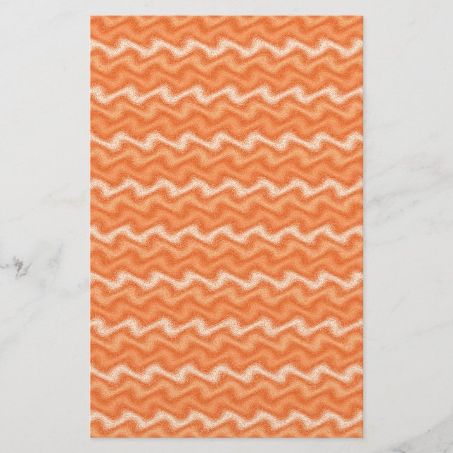 Rippled Orange Stationery (Front)