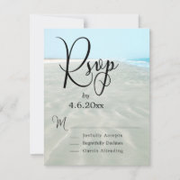 Rippled Sand Aqua Water Photo Modern Beach Wedding