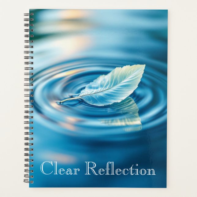Rippled Water Reflection | Abstract Calm Water Sur Planner (Front)