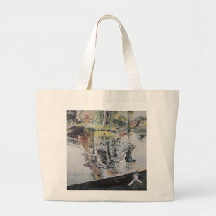 Ripples and Birdhouse Kew Gardens 2014 Large Tote Bag