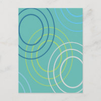 Ripples (blue) Abstract Design