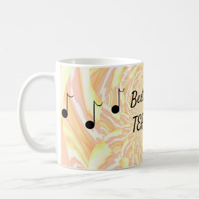 Ripples of Colour Music Teacher Coffee Mug (Left)