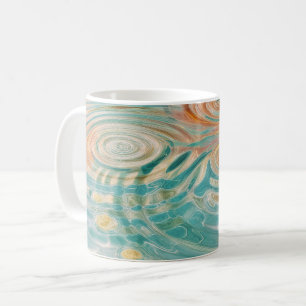 Ripples of Tranquility Abstract Water Harmony Coffee Mug