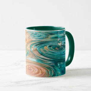 Ripples of Tranquility Abstract Water Harmony Mug