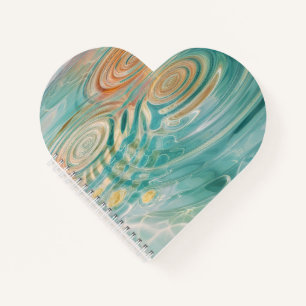 Ripples of Tranquility Abstract Water Harmony Notebook