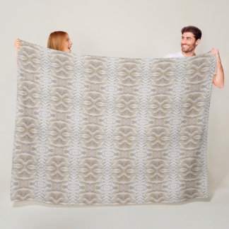 Ripples on a sandy beach pattern fleece blanket