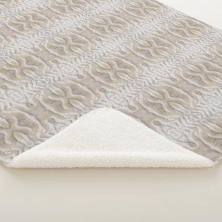 Ripples on a sandy beach pattern sherpa blanket