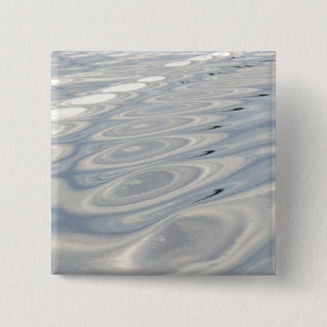 Ripples on Water 15 Cm Square Badge (Front)