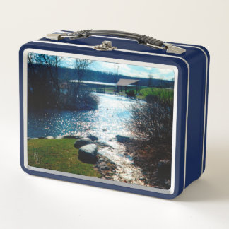 Rippling Light Metal Lunch Box