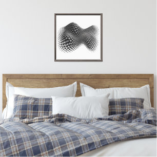 Rippling Metal Cube Wave Canvas Print