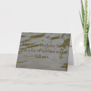 Rippling Water Fishing Birthday Card