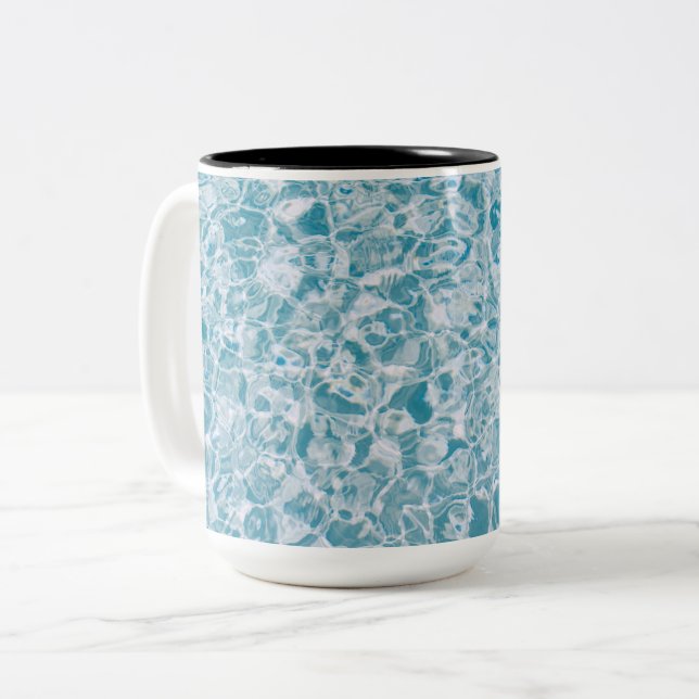 Rippling Water Two-Tone Coffee Mug (Front Left)
