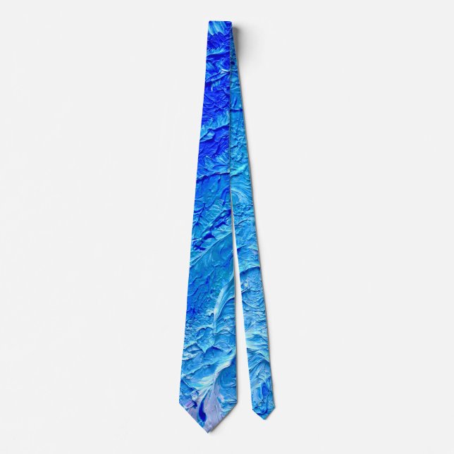 “Riptide #1” Oil Painting Tie (Front)