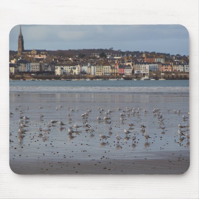 Ris beach in Douarnenez Mouse Mat (Front)