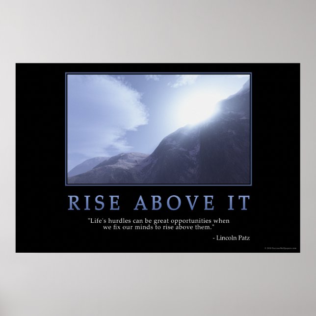 Rise Above It Poster (Front)