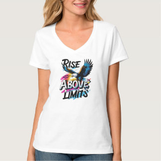 Rise Above Limits | Bold Eagle Motivational T-Shirt