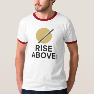 Rise Above – Minimalist Sun & Diagonal Beam Graphi T-Shirt
