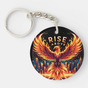 Rise Above Phoenix Key Ring
