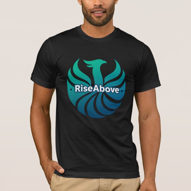 Rise Above – Phoenix Strength Logo T-Shirt (Front)