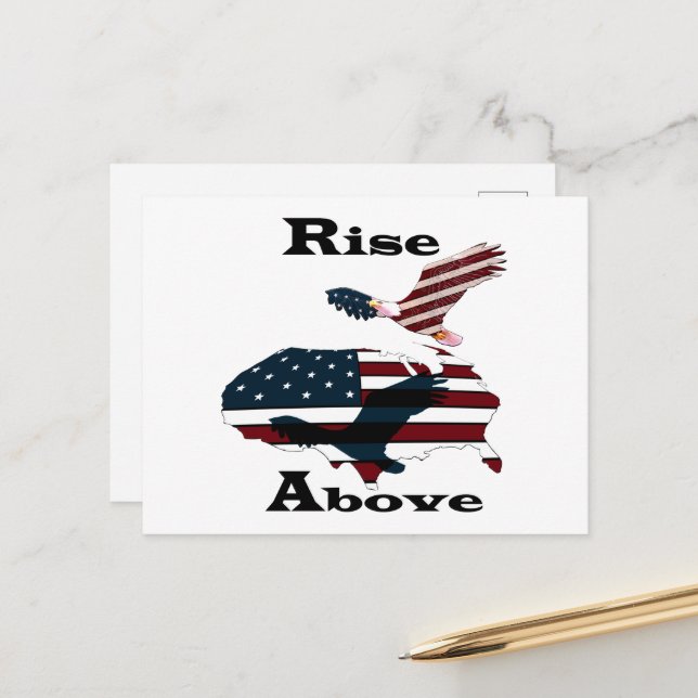 Rise above  postcard (Front/Back In Situ)