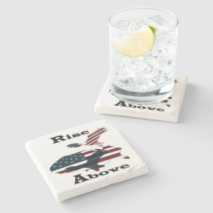 Rise above stone coaster