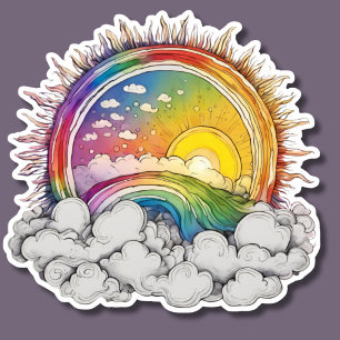 Rise Above the Clouds Rainbow Waterproof