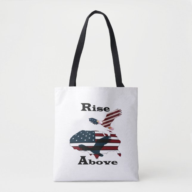 Rise above  tote bag (Front)