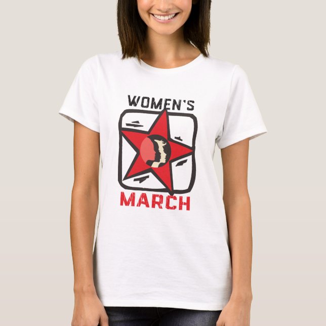Rise Above: Women's Inspirational Gear T-Shirt (Front)
