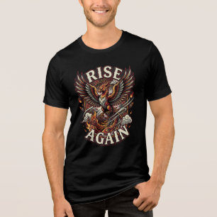 Rise Again Motivational Comeback Unisex Bella Canv Tri-Blend Shirt