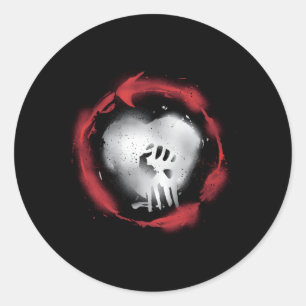 Rise Against Caution Official Merchandise Classic Round Sticker