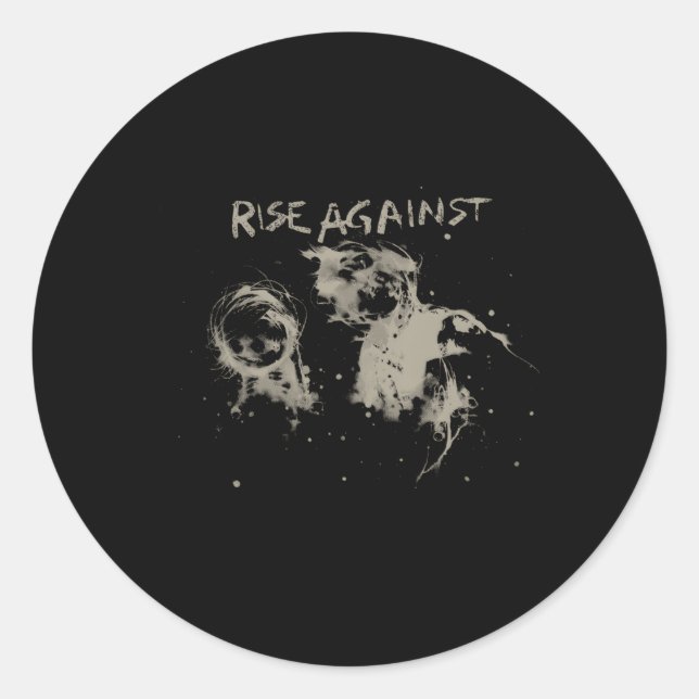 Rise Against Official Merchandise Sufferer The Wit Classic Round Sticker (Front)