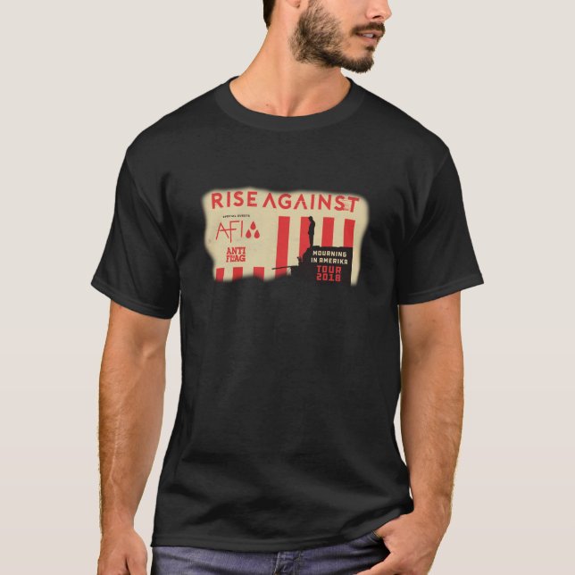 RISE AGAINST TOUR 2018 FRONT T-Shirt (Front)