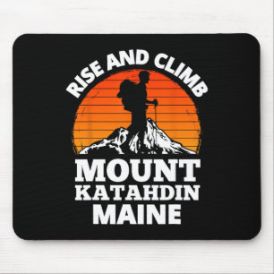 Rise And Climb Mount Katahdin Maine Mountain Climb Mouse Mat