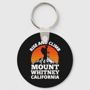 Rise And Climb Mount Whitney California Mountain C Key Ring