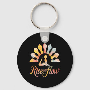 Rise And Flow Yoga Sunrise Meditation Lance Harmon Key Ring