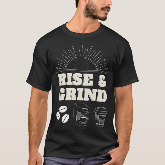 Rise and Grind climb kitty  T-Shirt (Front)
