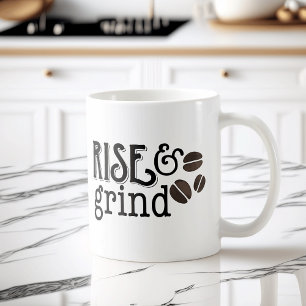 Rise and Grind Coffee Lovers Mug