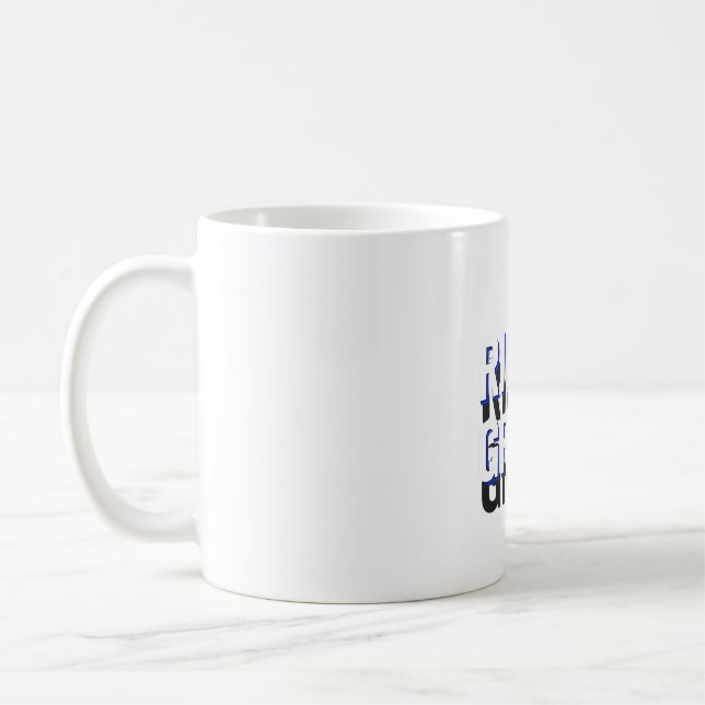 rise and grind coffee mug (Left)