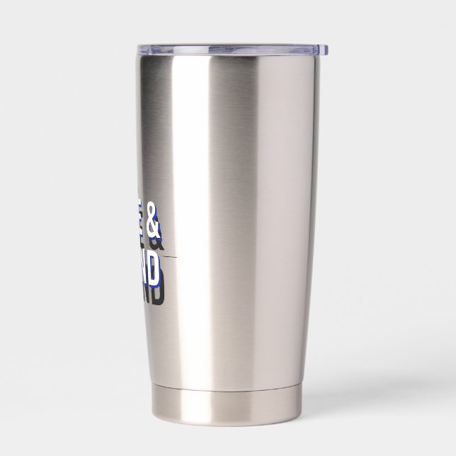 rise and grind insulated tumbler (Left)