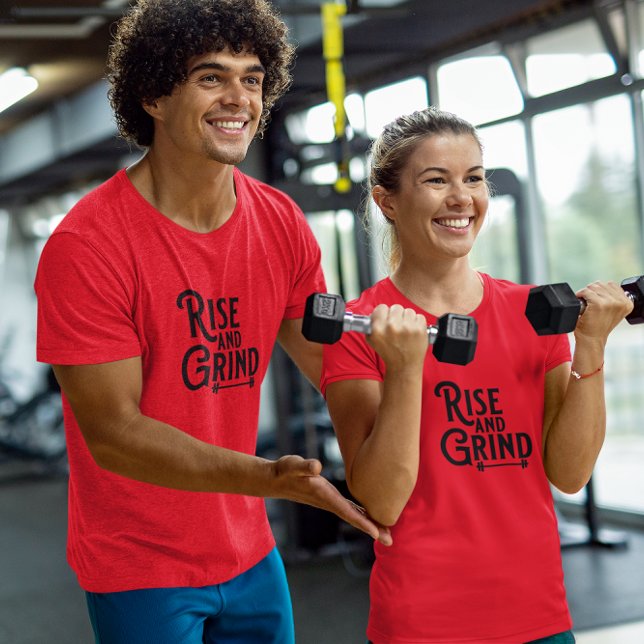 Rise and Grind Weight Training T-Shirt (Creator Uploaded)