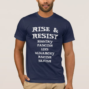 Rise and Resist   Anti Donald Trump T-Shirt