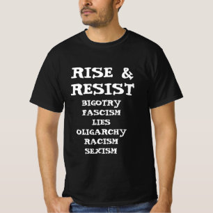 Rise and Resist Anti Donald Trump T-Shirt