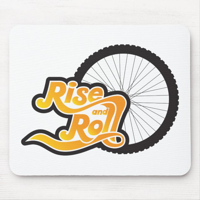 rise and roll cycle mouse mat (Front)
