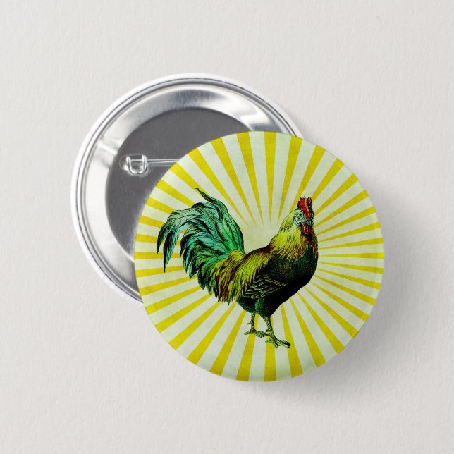 Rise and Shine 6 Cm Round Badge (Front & Back)